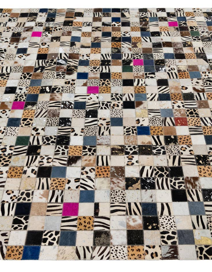 Detail image of  5' x 8' Cowhide Leather Rug