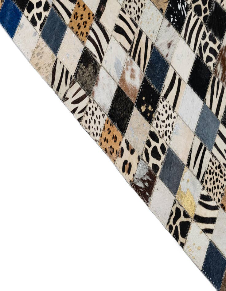 Detail image of  5' x 8' Cowhide Leather Rug