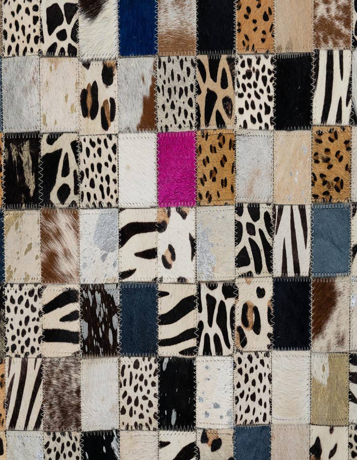 Detail image of  5' x 8' Cowhide Leather Rug