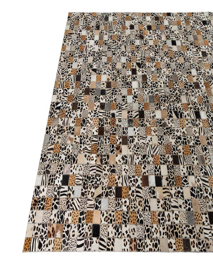 Detail image of  5' x 8' Cowhide Leather Rug