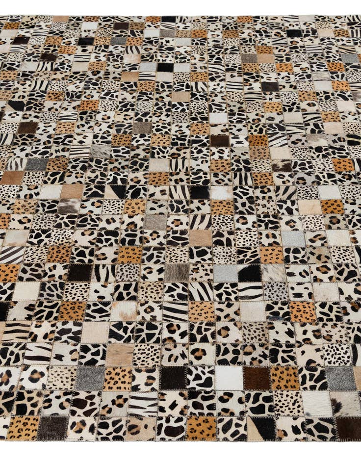 Detail image of  5' x 8' Cowhide Leather Rug