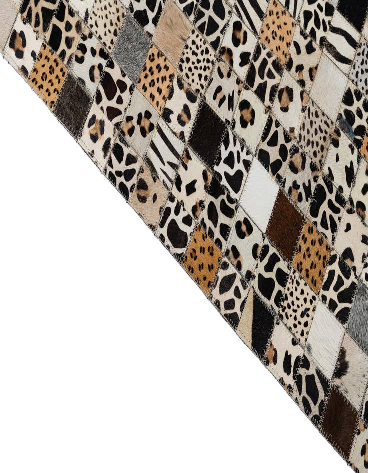 Detail image of  5' x 8' Cowhide Leather Rug
