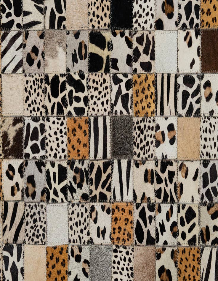 Detail image of  5' x 8' Cowhide Leather Rug