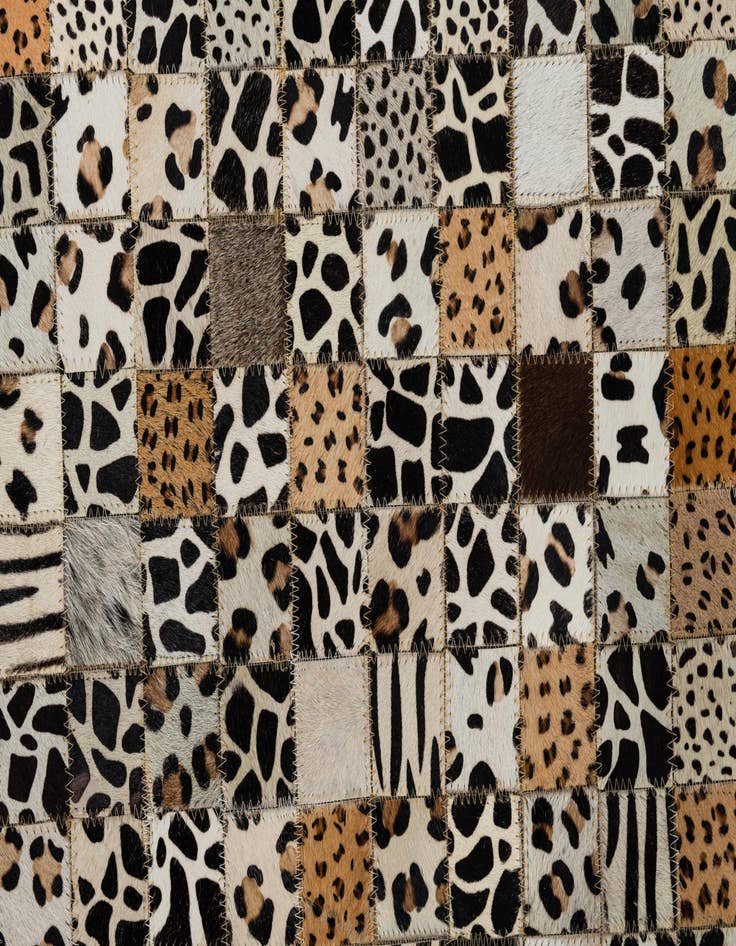 Detail image of  5' x 8' Cowhide Leather Rug