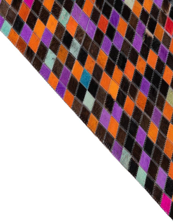 Detail image of  5' x 8' Cowhide Leather Rug