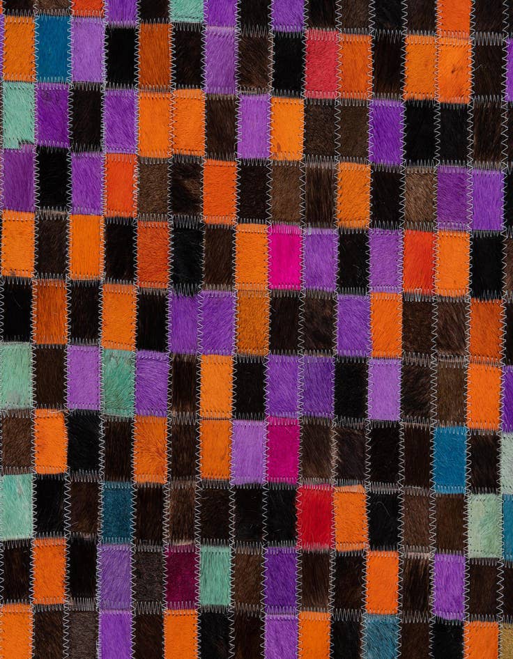 Detail image of  5' x 8' Cowhide Leather Rug