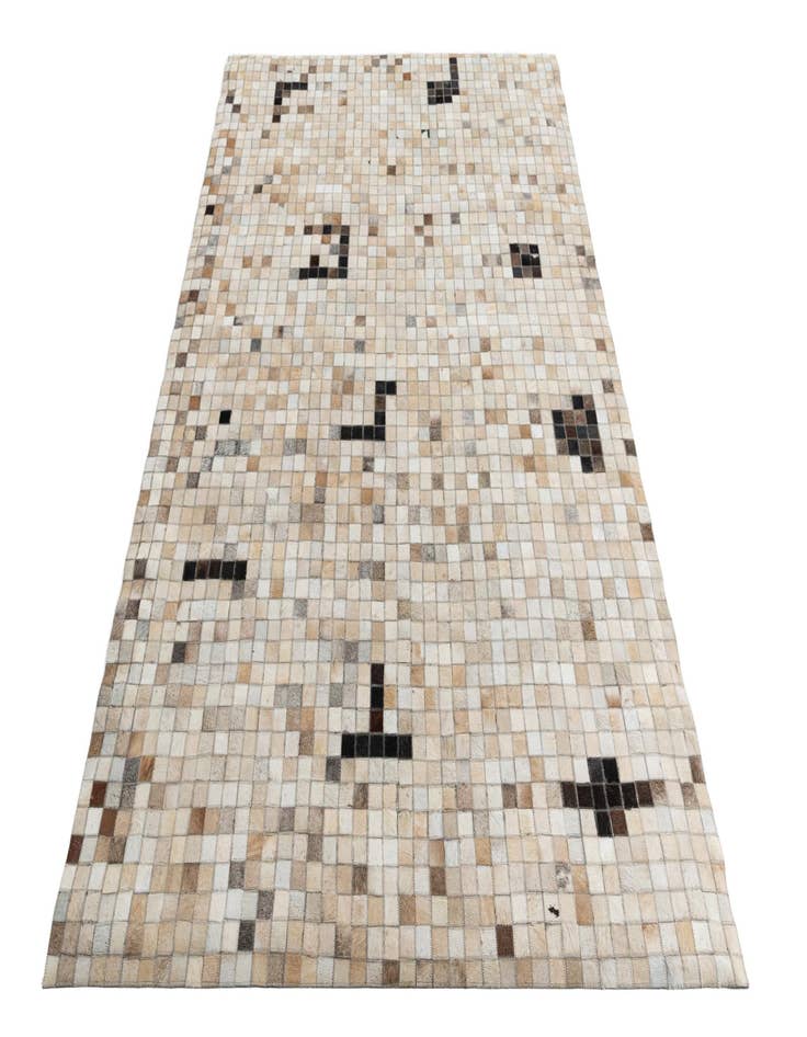 Detail image of  5' 5 x 7' 8 Cowhide Leather Rug