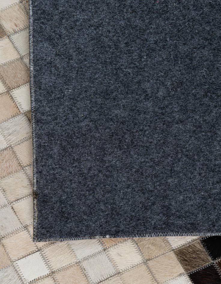 Detail image of  5' 5 x 7' 8 Cowhide Leather Rug