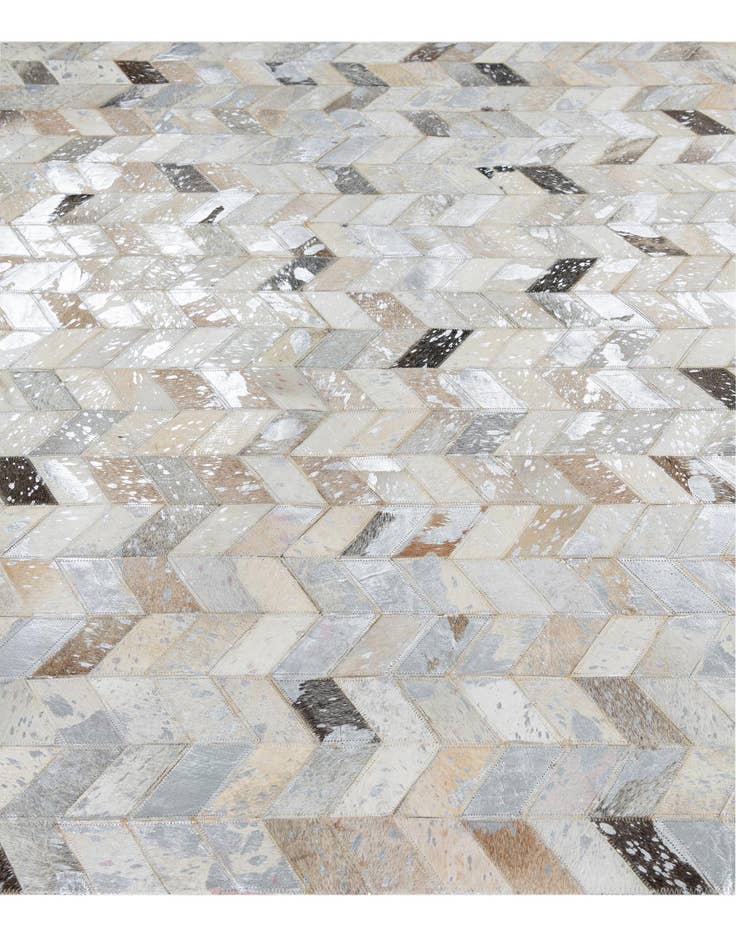 Detail image of  5' 1 x 8' Cowhide Leather Rug