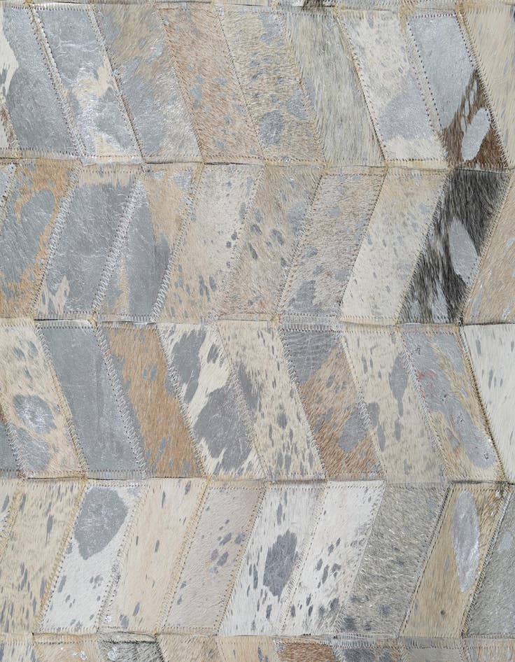 Detail image of  5' 1 x 8' Cowhide Leather Rug