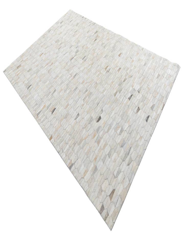 Detail image of  5' 3 x 7' 10 Cowhide Leather Rug