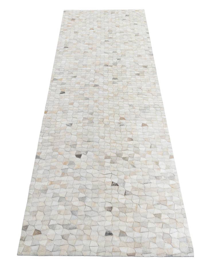 Detail image of  5' 3 x 7' 10 Cowhide Leather Rug