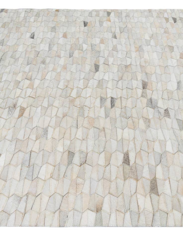 Detail image of  5' 3 x 7' 10 Cowhide Leather Rug