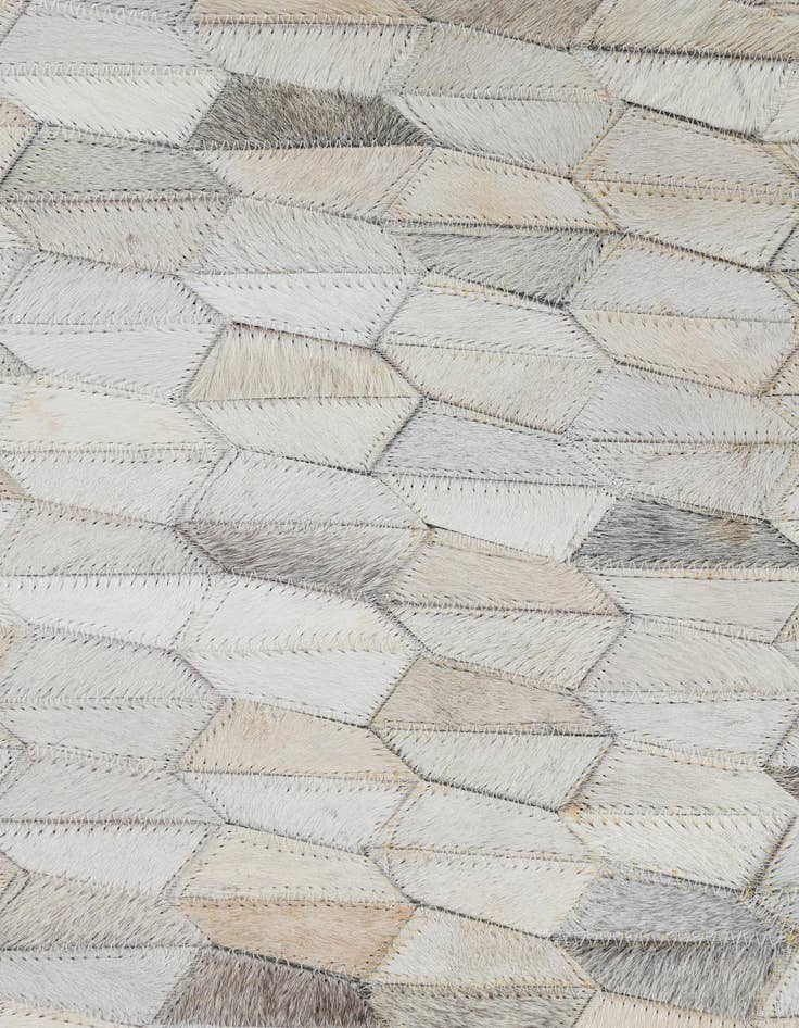 Detail image of  5' 3 x 7' 10 Cowhide Leather Rug