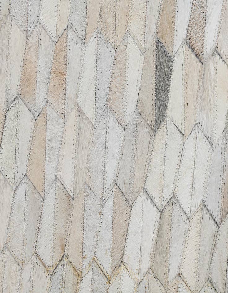 Detail image of  5' 3 x 7' 10 Cowhide Leather Rug