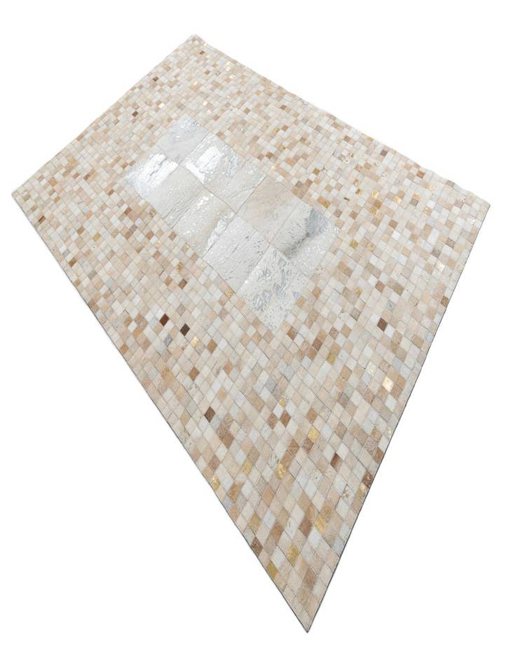 Detail image of  5' 1 x 8' Cowhide Leather Rug