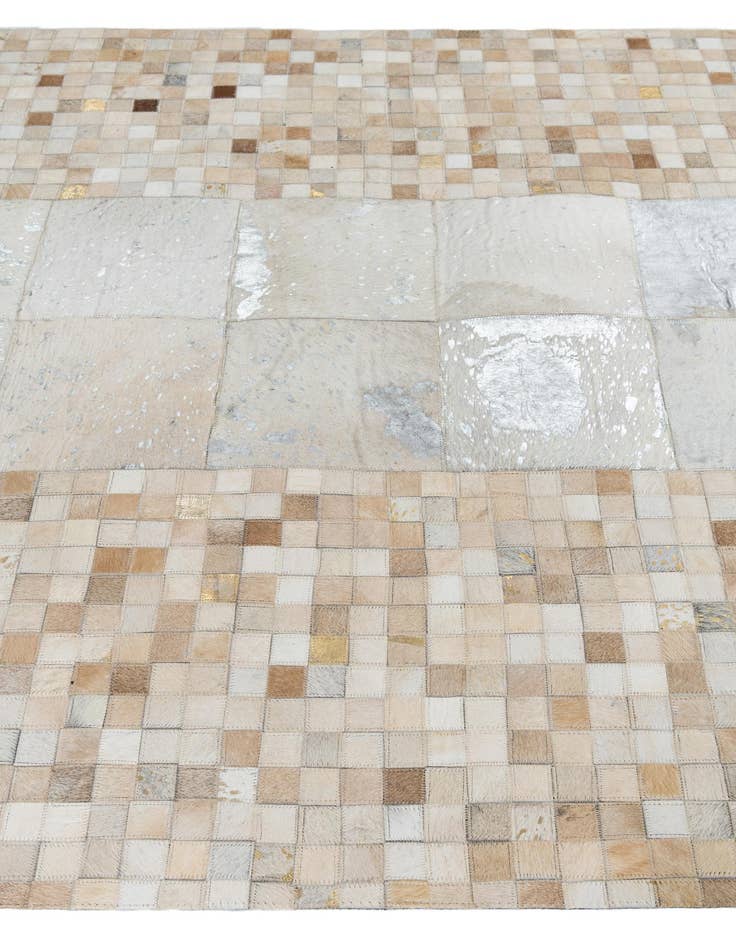 Detail image of  5' 1 x 8' Cowhide Leather Rug