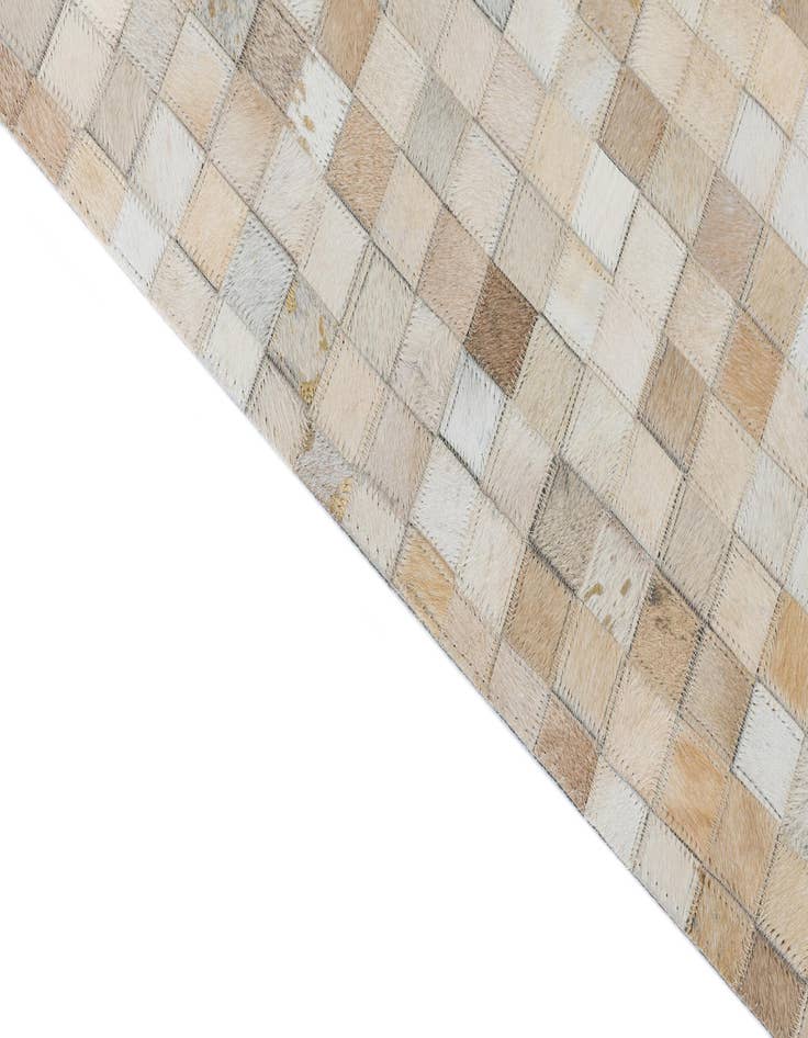 Detail image of  5' 1 x 8' Cowhide Leather Rug