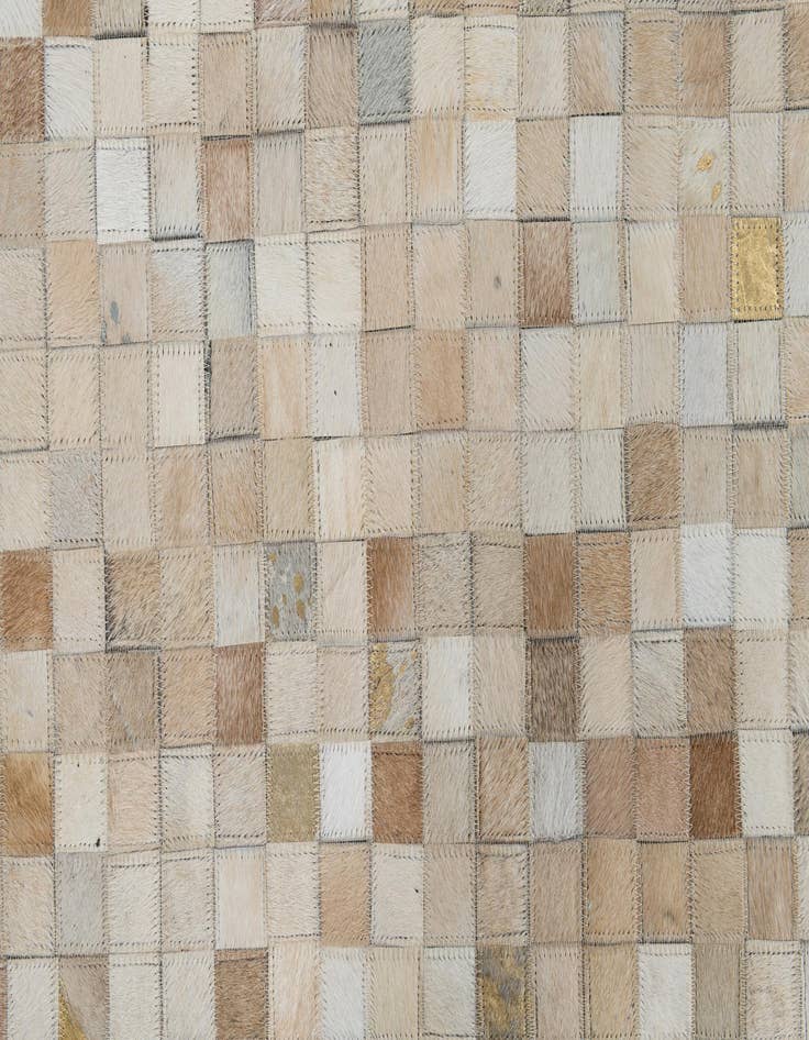 Detail image of  5' 1 x 8' Cowhide Leather Rug