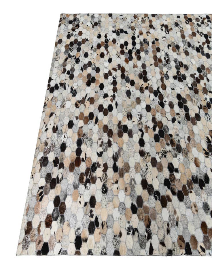 Detail image of  5' x 8' Cowhide Leather Rug