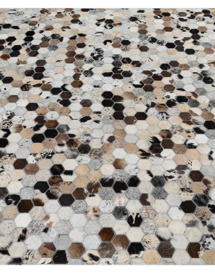 Detail image of  5' x 8' Cowhide Leather Rug