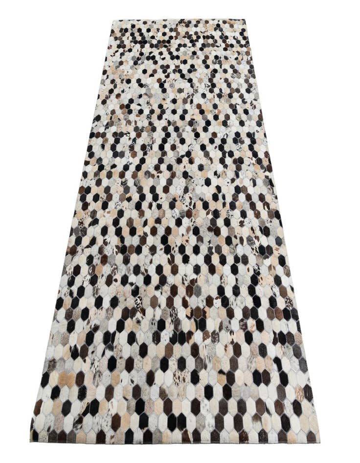 Detail image of  5' 1 x 8' Cowhide Leather Rug