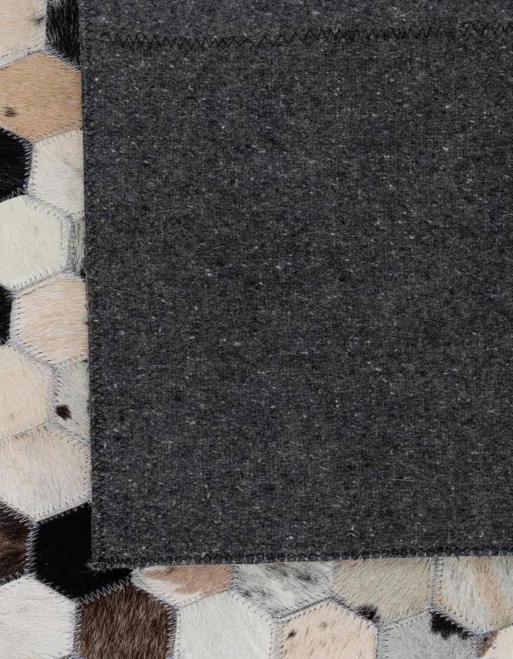 Detail image of  5' 1 x 8' Cowhide Leather Rug