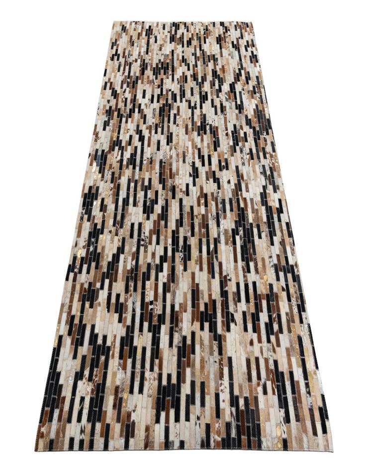 Detail image of  5' x 7' 6 Cowhide Leather Rug