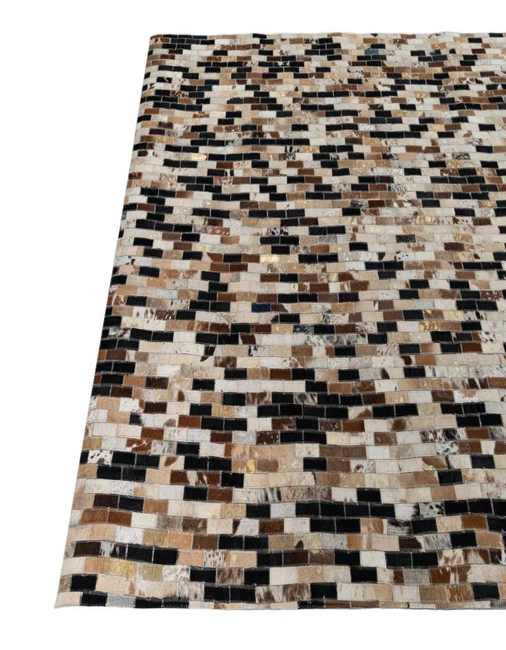 Detail image of  5' x 7' 6 Cowhide Leather Rug
