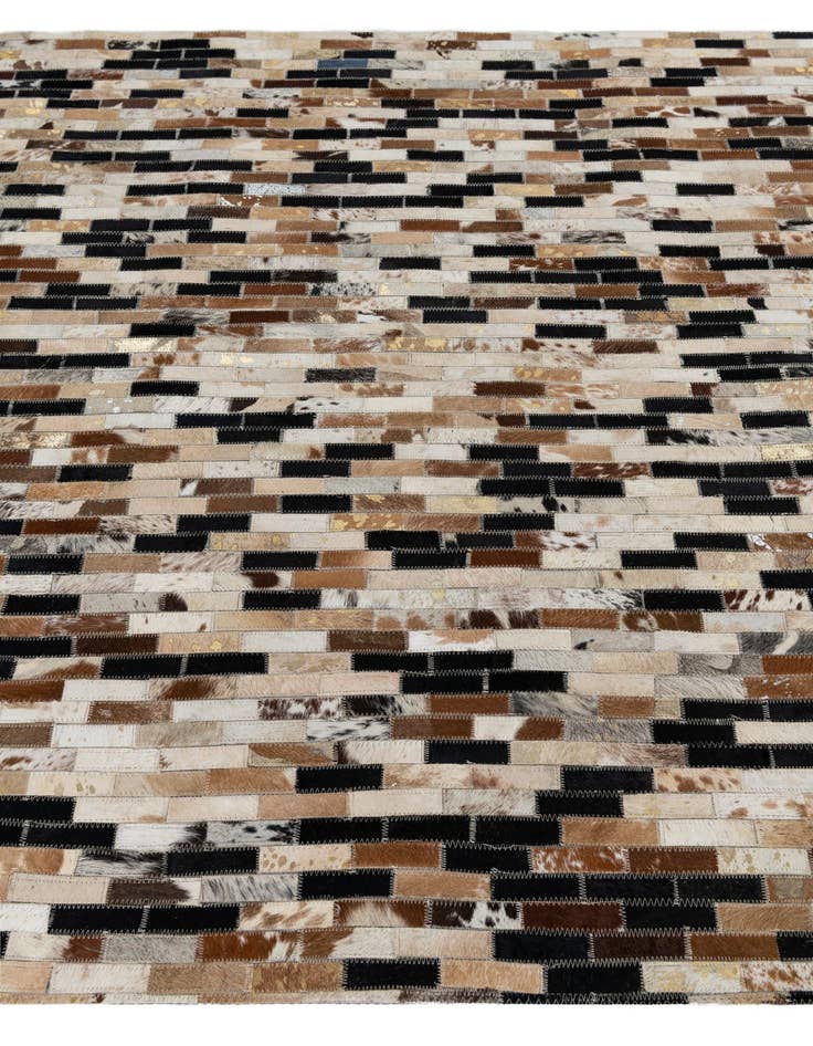 Detail image of  5' x 7' 6 Cowhide Leather Rug