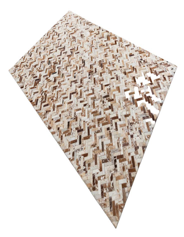 Detail image of  5' 1 x 8' Cowhide Leather Rug