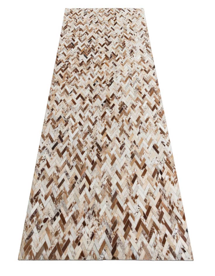 Detail image of  5' 1 x 8' Cowhide Leather Rug