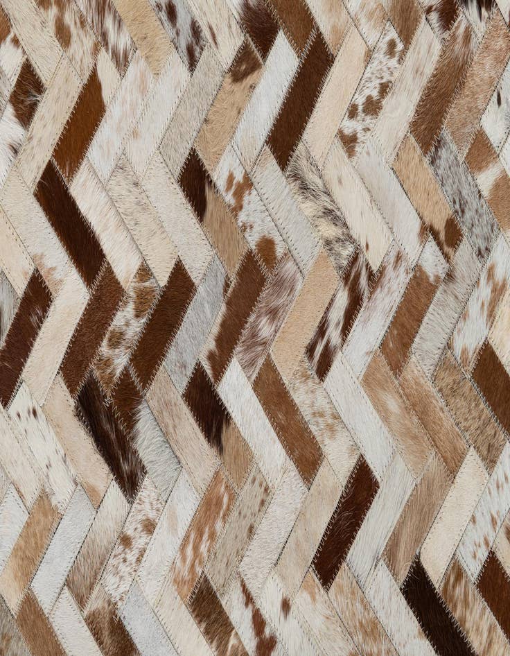 Detail image of  5' 1 x 8' Cowhide Leather Rug