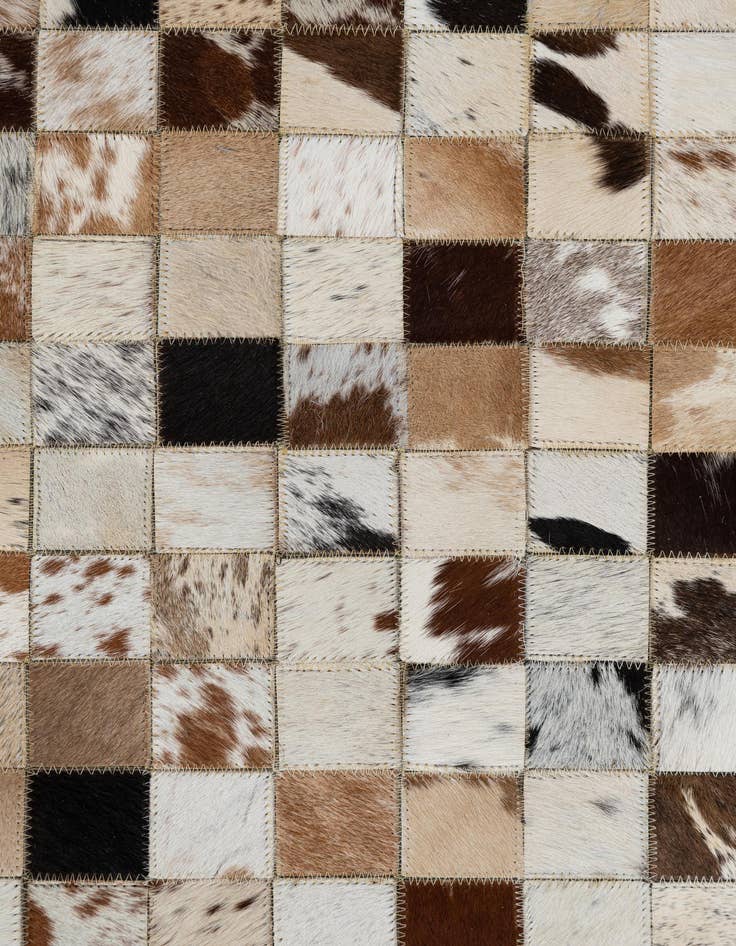 Detail image of  5' x 8' Cowhide Leather Rug