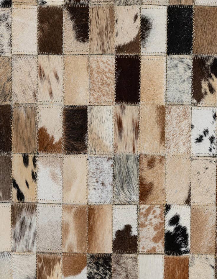 Detail image of  5' x 8' Cowhide Leather Rug