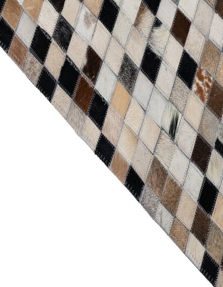Detail image of  5' x 8' Cowhide Leather Rug