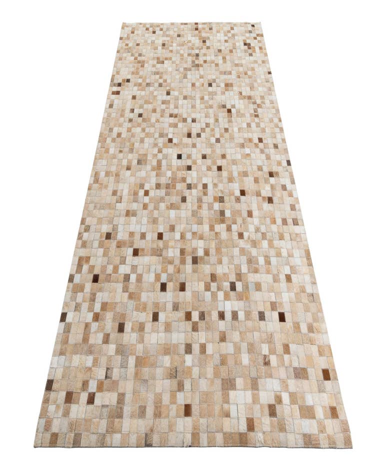 Detail image of  5' 1 x 8' 2 Cowhide Leather Rug