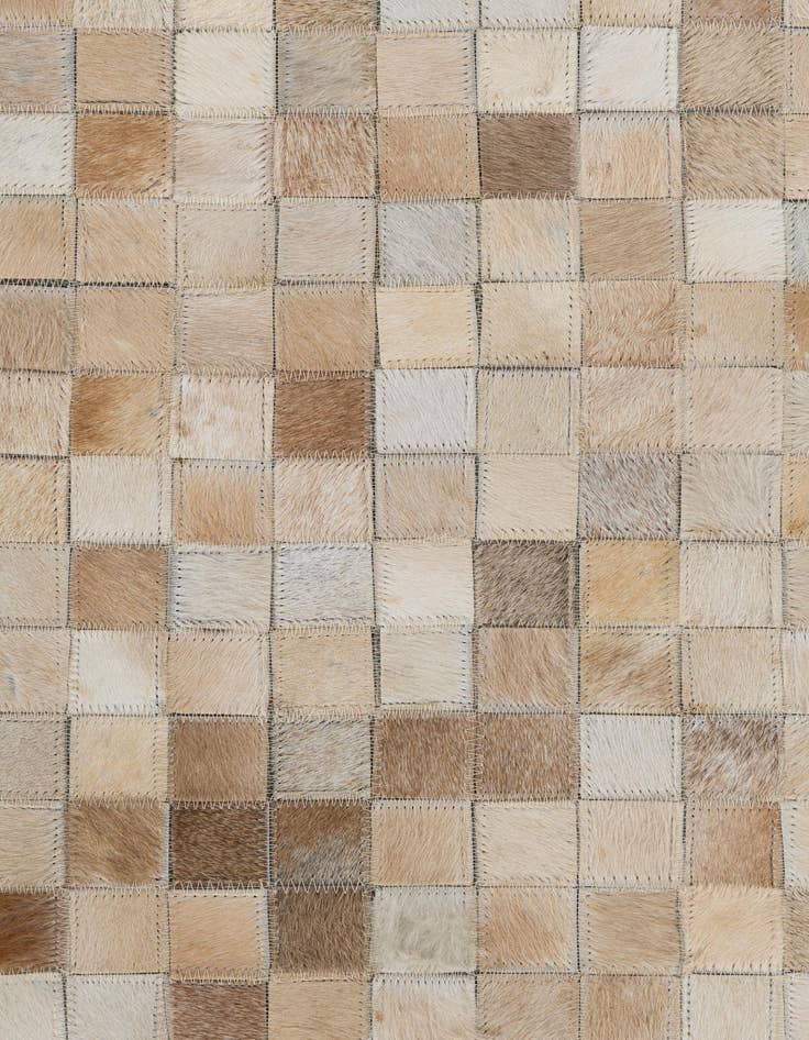 Detail image of  5' 1 x 8' 2 Cowhide Leather Rug