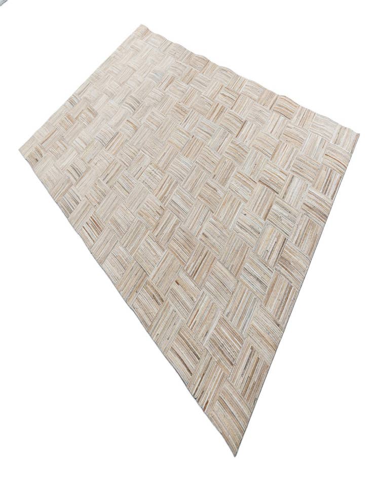 Detail image of  5' x 7' 8 Cowhide Leather Rug