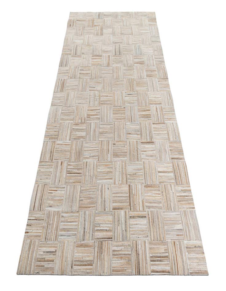 Detail image of  5' x 7' 8 Cowhide Leather Rug