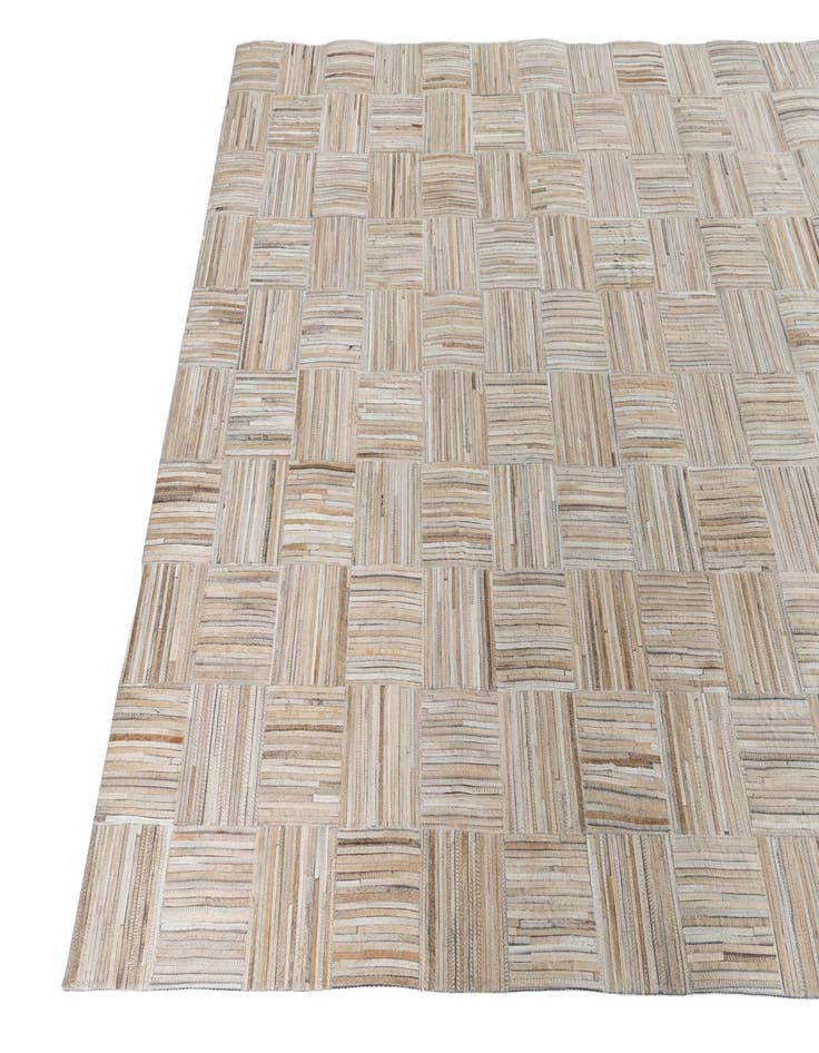 Detail image of  5' x 7' 8 Cowhide Leather Rug