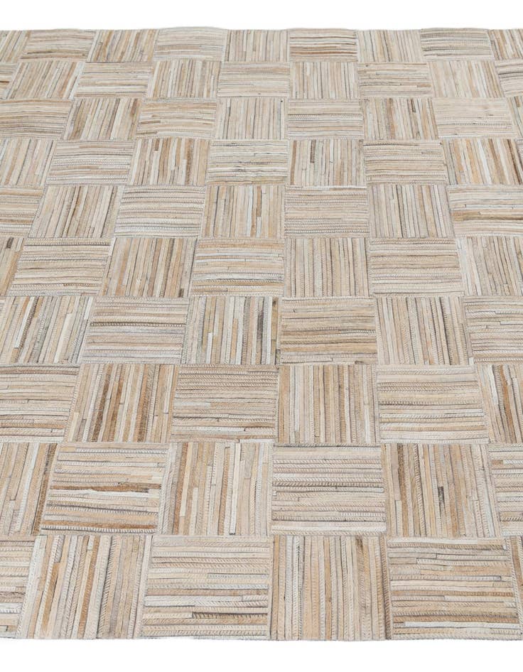 Detail image of  5' x 7' 8 Cowhide Leather Rug