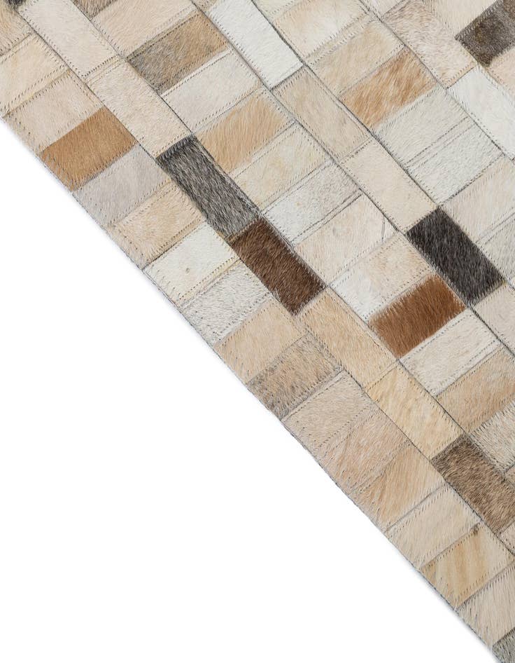 Detail image of  5' x 8' Cowhide Leather Rug