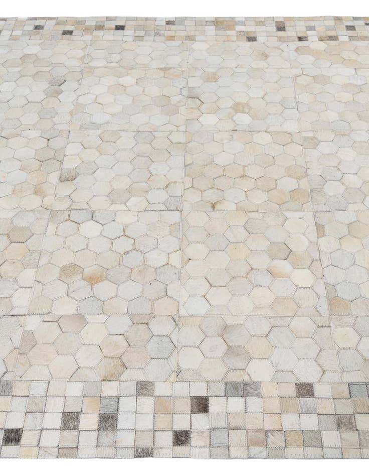 Detail image of  5' x 8' Cowhide Leather Rug