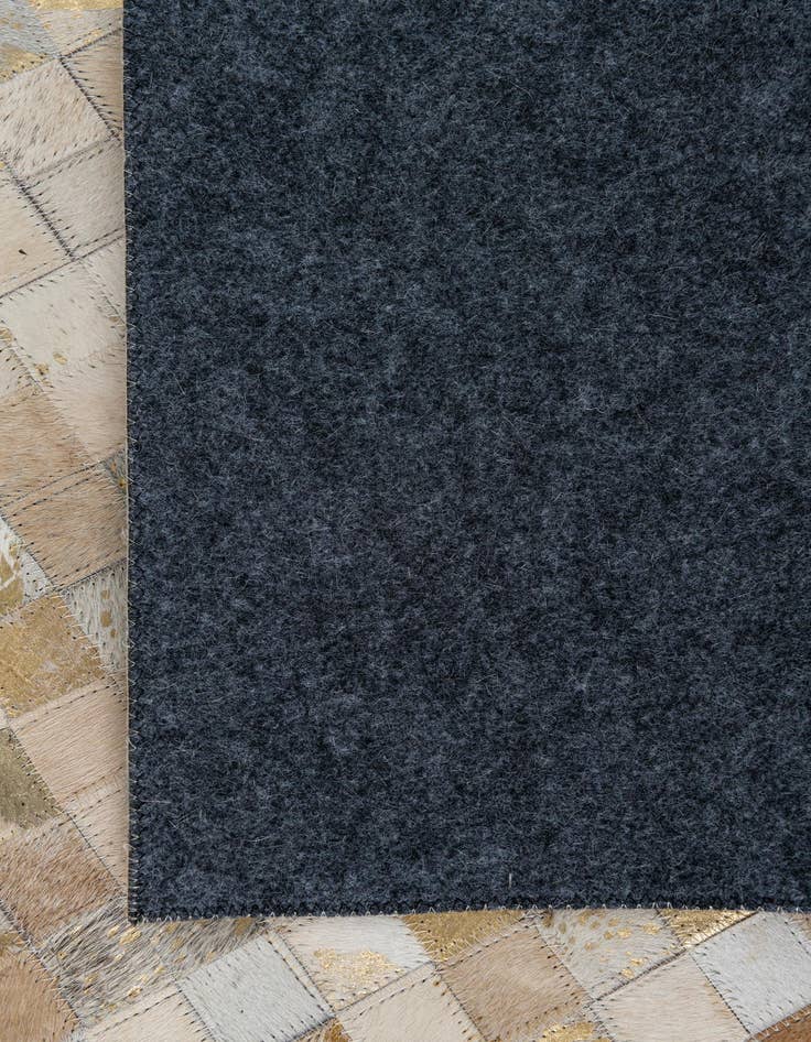 Detail image of  5' 1 x 7' 10 Cowhide Leather Rug