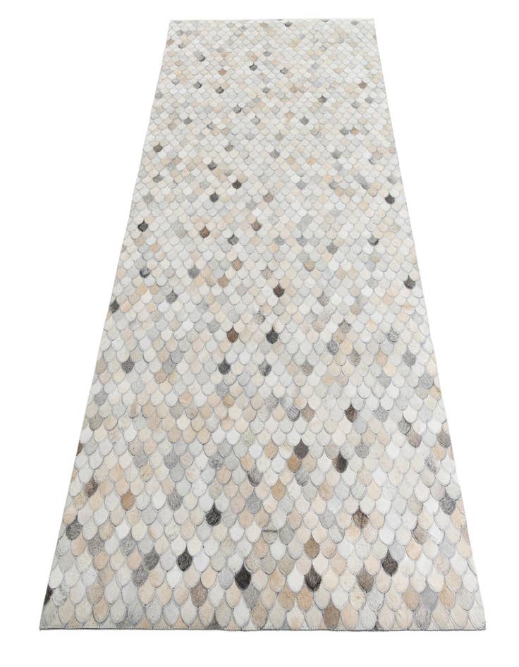 Detail image of  5' 1 x 7' 10 Cowhide Leather Rug