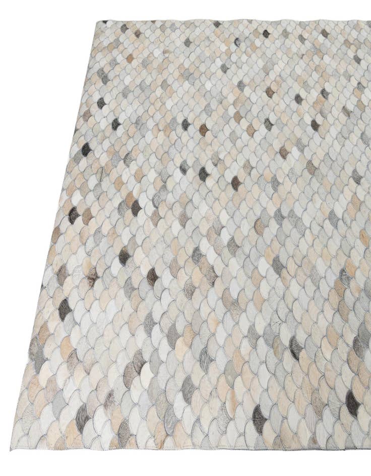 Detail image of  5' 1 x 7' 10 Cowhide Leather Rug