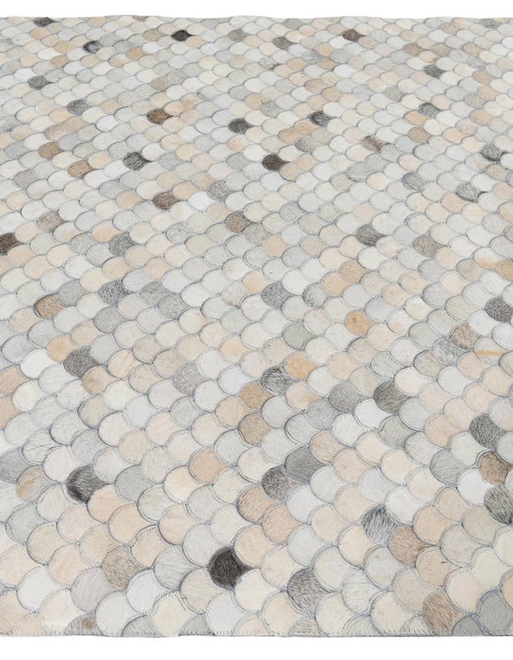 Detail image of  5' 1 x 7' 10 Cowhide Leather Rug