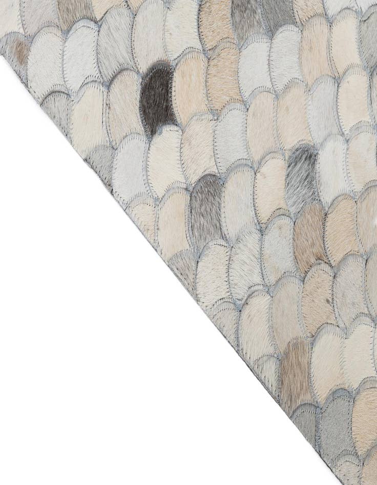 Detail image of  5' 1 x 7' 10 Cowhide Leather Rug