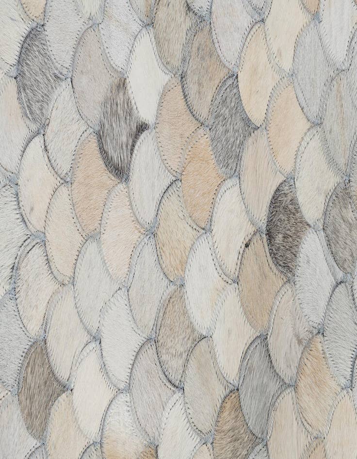 Detail image of  5' 1 x 7' 10 Cowhide Leather Rug